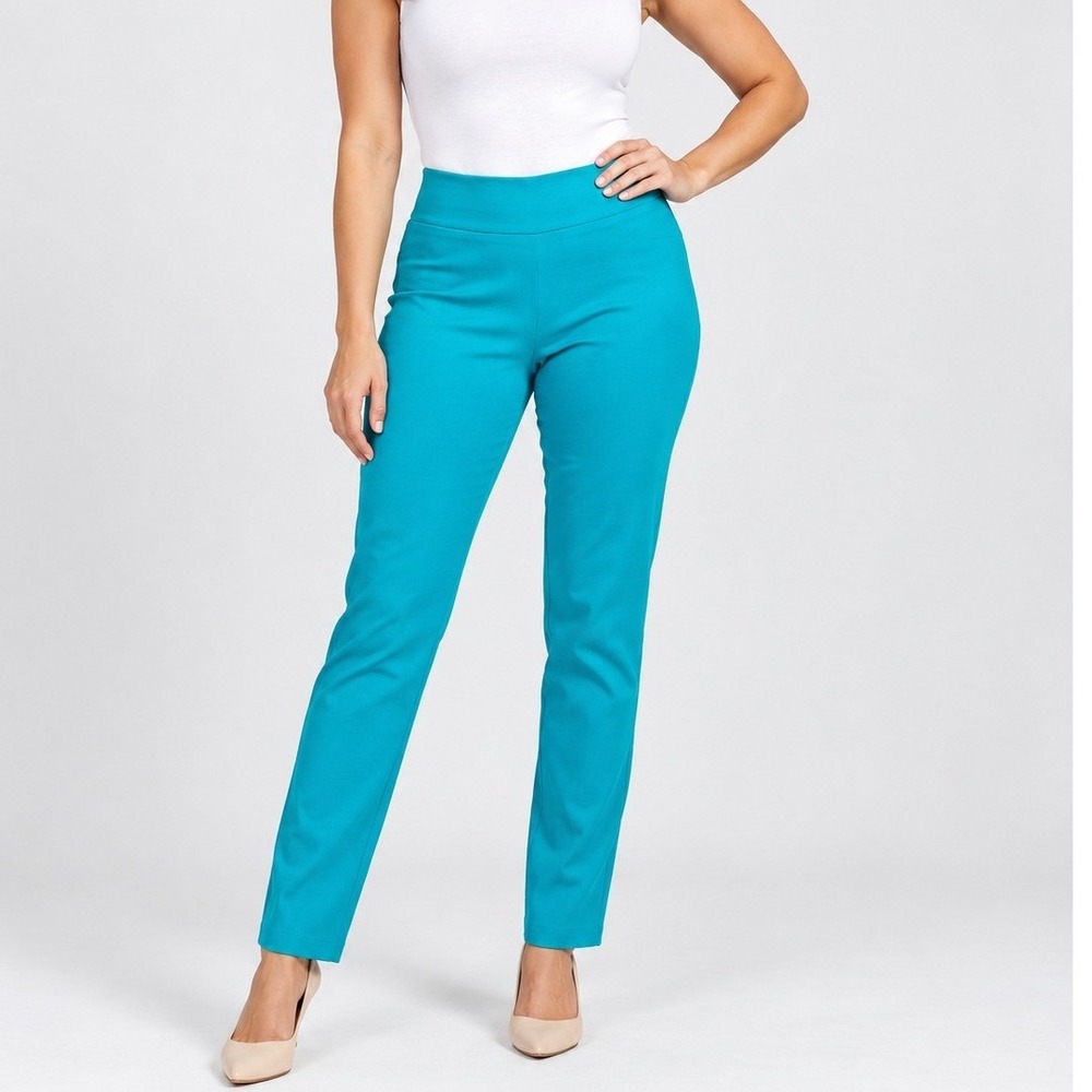 Suzy Shier Women's Pull-on Size XS Teal Pants. Color Pop Preppy Y2K‎ Fashion